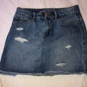 denim skirt for kids distressed